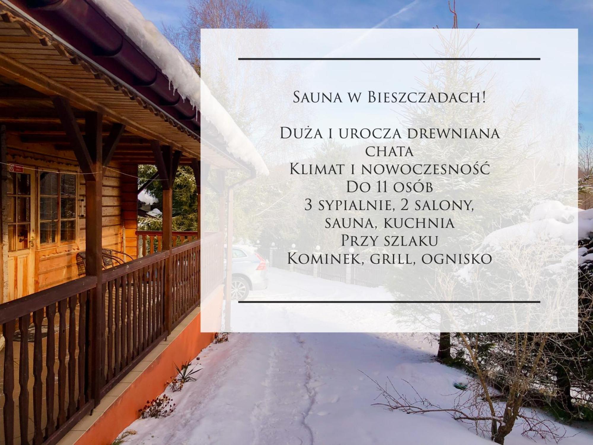 Urocza Chata Z Sauna W Bieszczadzkim Parku Krajobrazowym Bukowiec  Exterior foto
